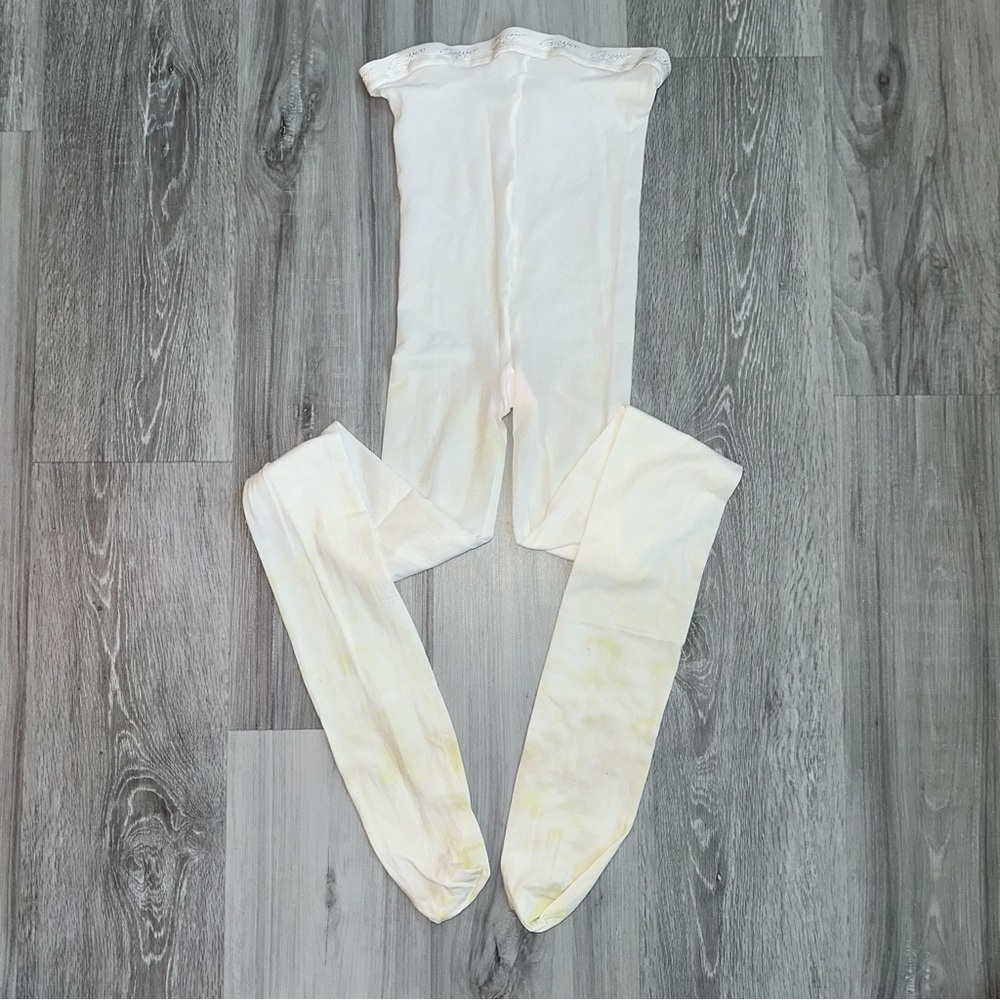 Capezio Dancing Women's White Tights size X-Large made in China